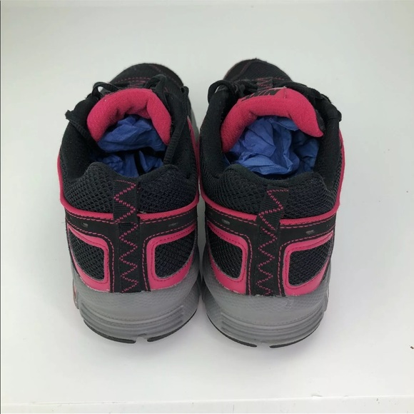 Nike Air Womens Size 8.5 Black Hot Pink Sneakers - Picture 5 of 8